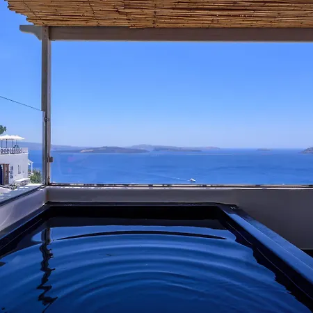 Sensia With Hot Tub And Caldera View Οία