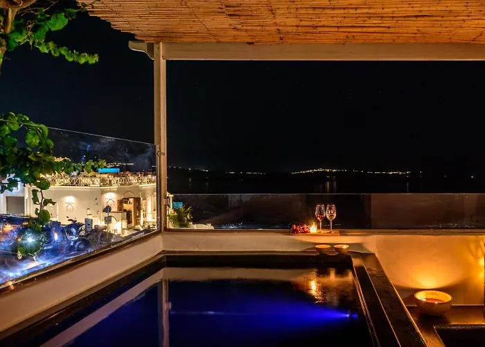 Sensia With Hot Tub And Caldera View Villa